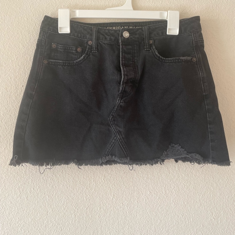 Jean mini skirt